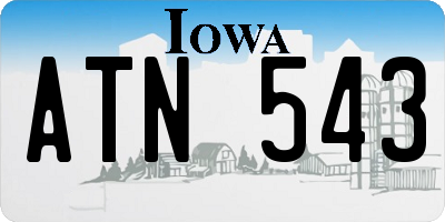 IA license plate ATN543