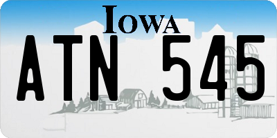 IA license plate ATN545
