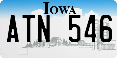 IA license plate ATN546