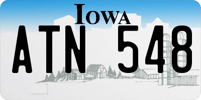 IA license plate ATN548