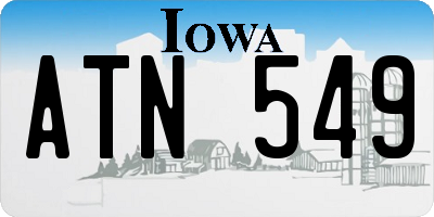 IA license plate ATN549