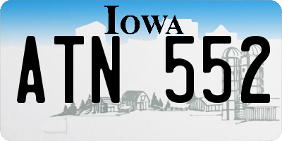 IA license plate ATN552