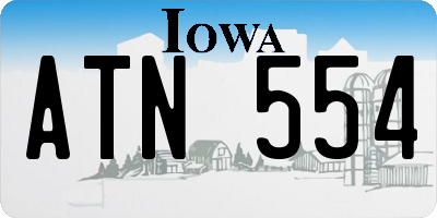 IA license plate ATN554
