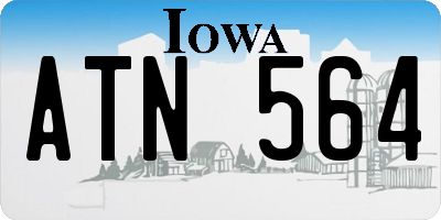 IA license plate ATN564