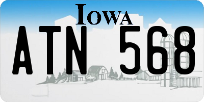 IA license plate ATN568