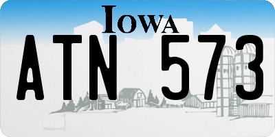 IA license plate ATN573