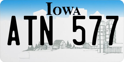IA license plate ATN577