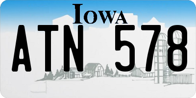 IA license plate ATN578