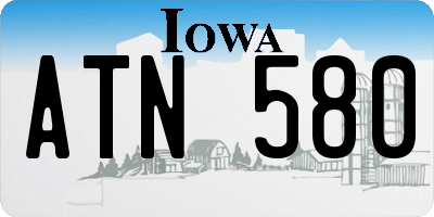 IA license plate ATN580