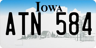 IA license plate ATN584