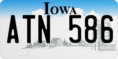 IA license plate ATN586