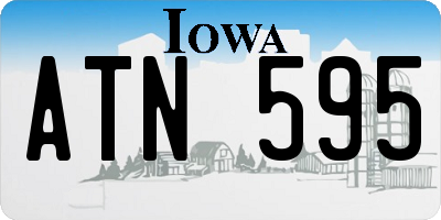 IA license plate ATN595