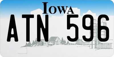 IA license plate ATN596