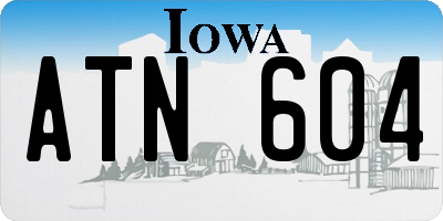 IA license plate ATN604