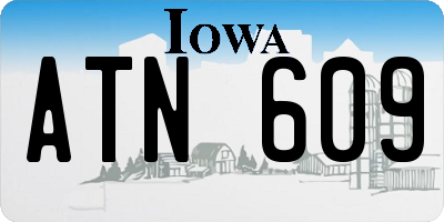 IA license plate ATN609