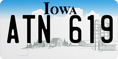 IA license plate ATN619
