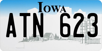IA license plate ATN623