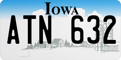 IA license plate ATN632