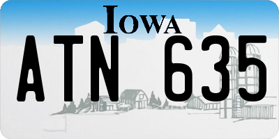 IA license plate ATN635