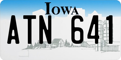 IA license plate ATN641