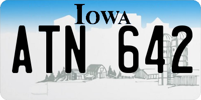 IA license plate ATN642