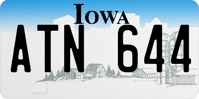 IA license plate ATN644