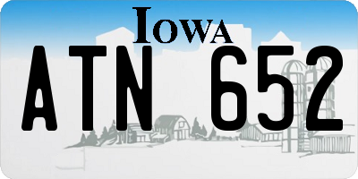 IA license plate ATN652
