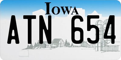IA license plate ATN654