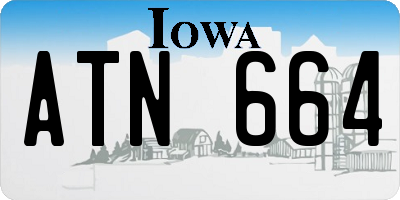 IA license plate ATN664