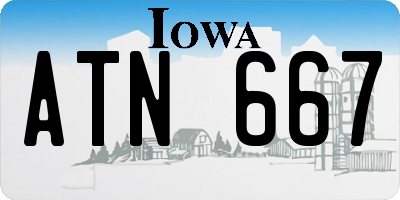IA license plate ATN667