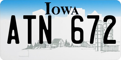 IA license plate ATN672
