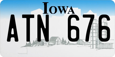 IA license plate ATN676