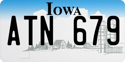 IA license plate ATN679