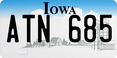 IA license plate ATN685