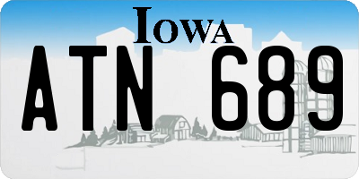 IA license plate ATN689