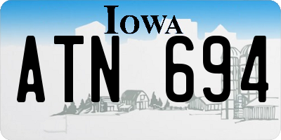 IA license plate ATN694