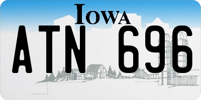 IA license plate ATN696