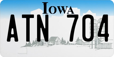 IA license plate ATN704