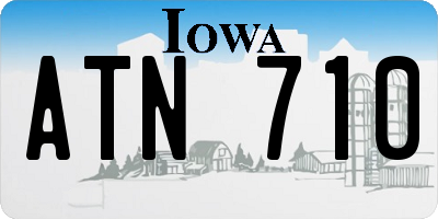 IA license plate ATN710