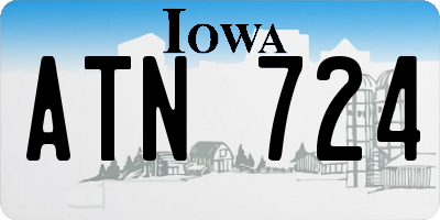 IA license plate ATN724