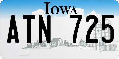 IA license plate ATN725