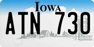IA license plate ATN730