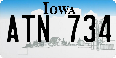 IA license plate ATN734