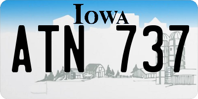 IA license plate ATN737