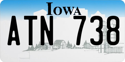 IA license plate ATN738