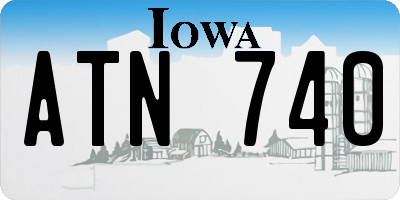 IA license plate ATN740