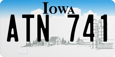 IA license plate ATN741