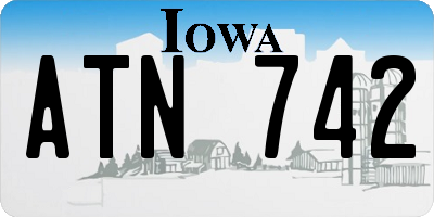 IA license plate ATN742