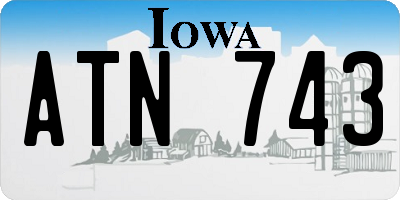 IA license plate ATN743