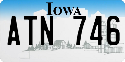 IA license plate ATN746